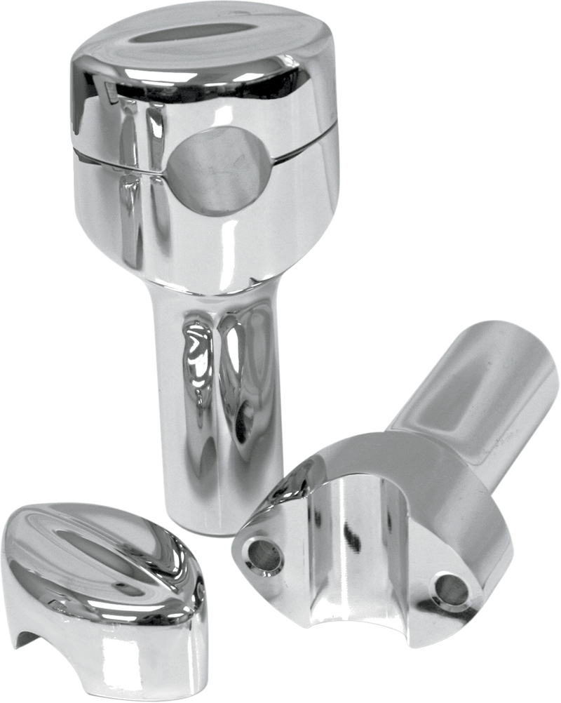 LA CHOPPERS Risers - Hefty Mohawk - 4" - Chrome LA-7404-04