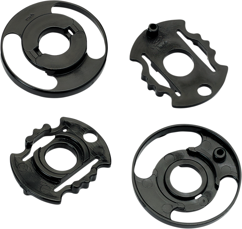 BILTWELL Gringo S/Lane Splitter Base Plate - Gen 2 - Black - Pair 0034-24