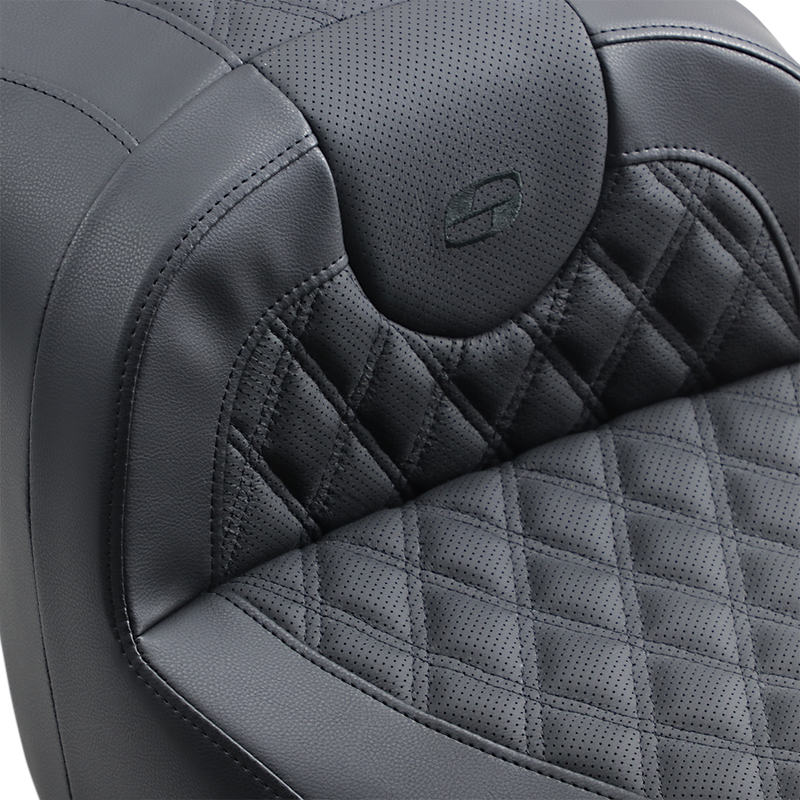 SADDLEMEN Seat - Roadsofa - Without Backrest - Full Lattice Stitch - Black H18-07-182