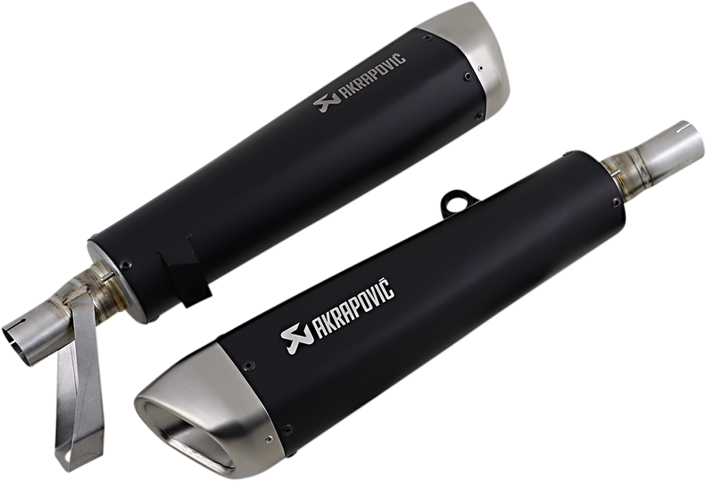 AKRAPOVIC Street Twin Mufflers - Titanium S-T9SO2-HCQTBL 1811-3993