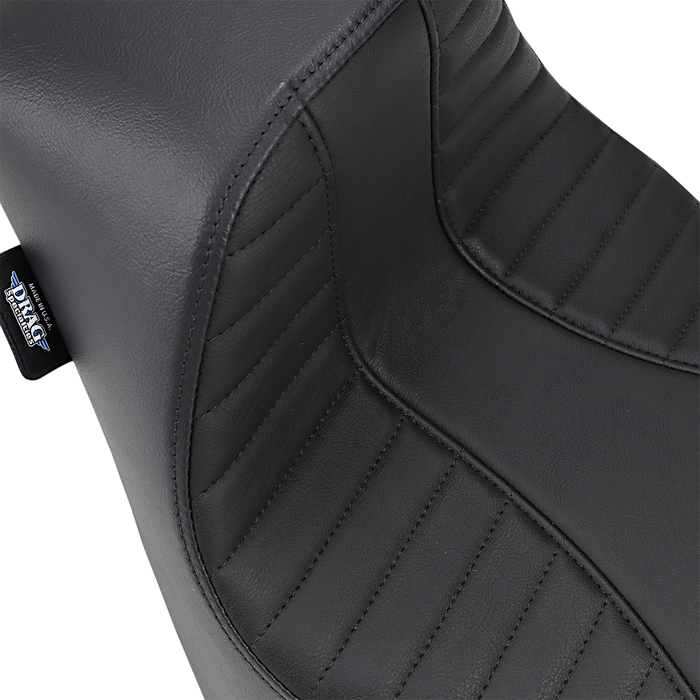 DRAG SPECIALTIES EZ-Solo Seat - Scorpion Stitch - Vinyl - FL/FX '18-'22 ACT EZ-ON STYLE 0802-1150