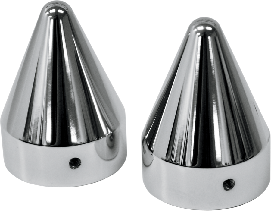 LA CHOPPERS Axle Caps - Chrome - Spike LA-7811-00