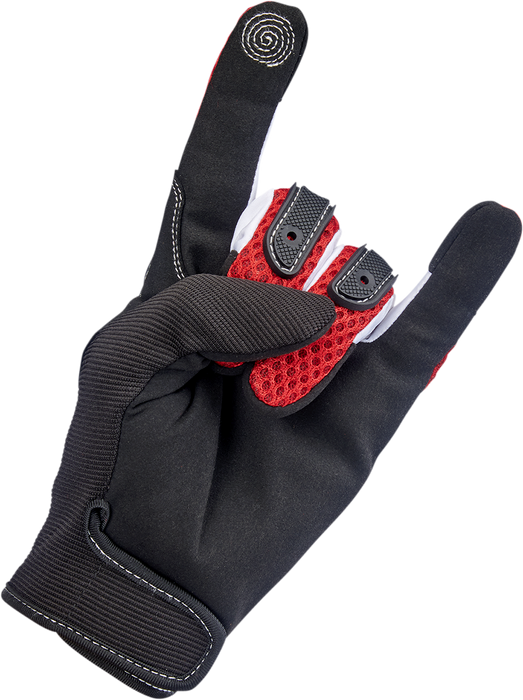 BILTWELL Anza Gloves - Red - Large 1507-0801-004