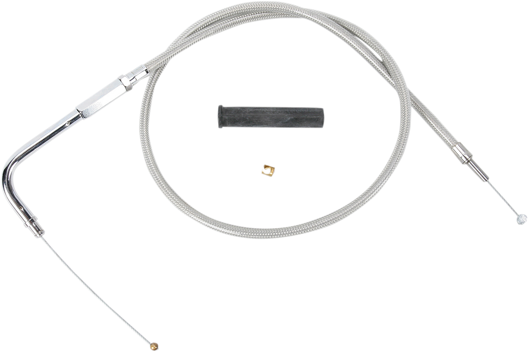 DRAG SPECIALTIES Throttle Cable - 37" - Braided 5332506B