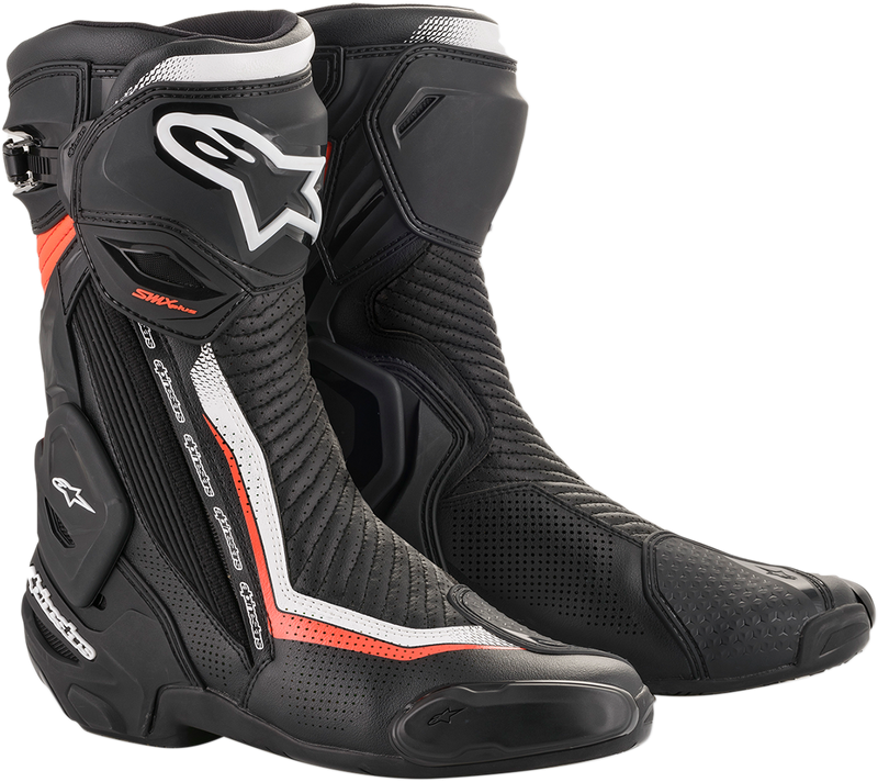 ALPINESTARS SMX+ Vented Boots - Black/White/Red - US 8 / EU 42 2221119-1231-42