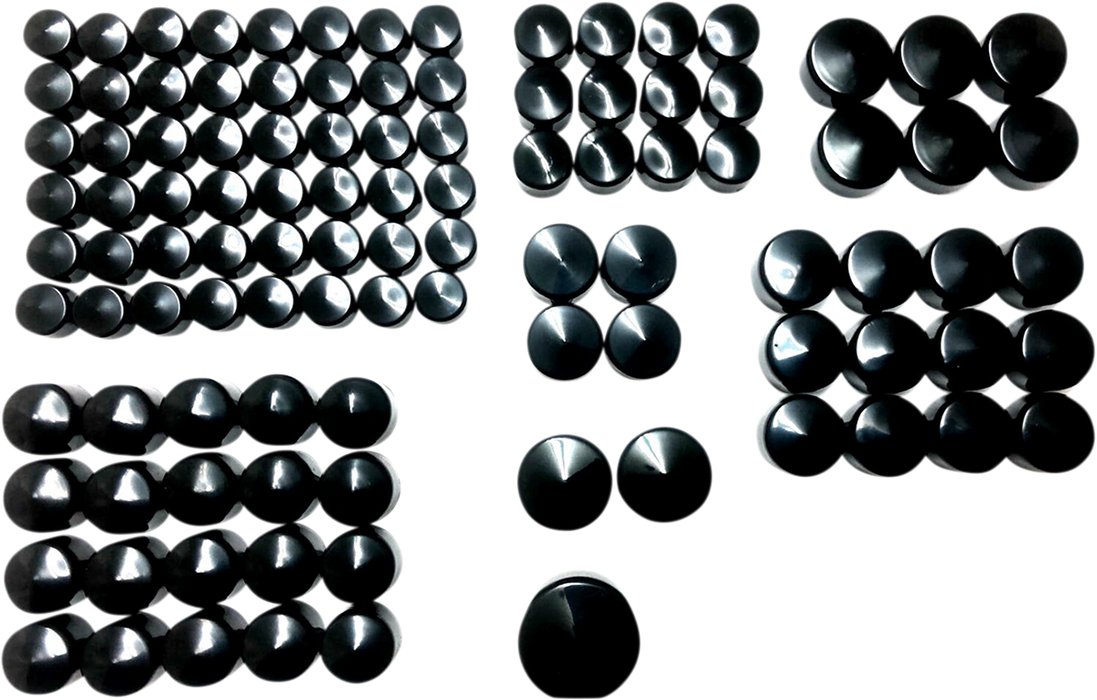 DRAG SPECIALTIES Complete Covers Bolt - Black - M8 352096