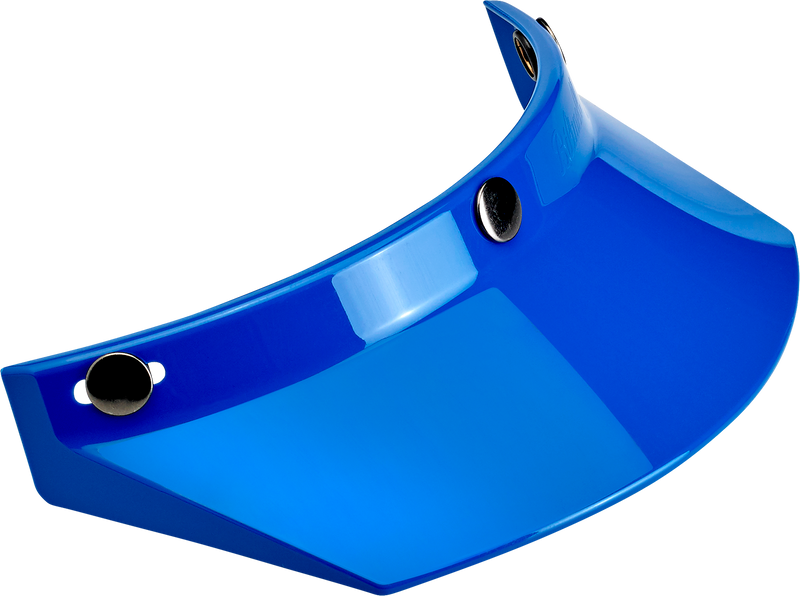BILTWELL Moto 3-Snap Visor - Blue 2002-564