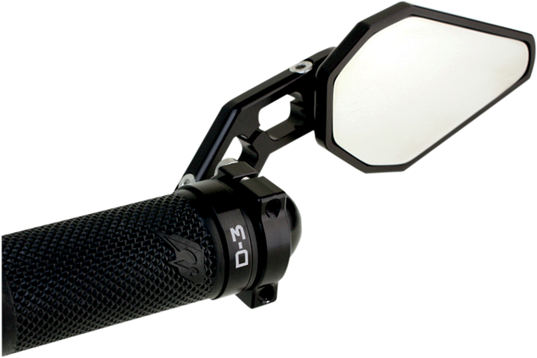 DRIVEN RACING D-Axis Bar-End Mirror - Black DXM-BK