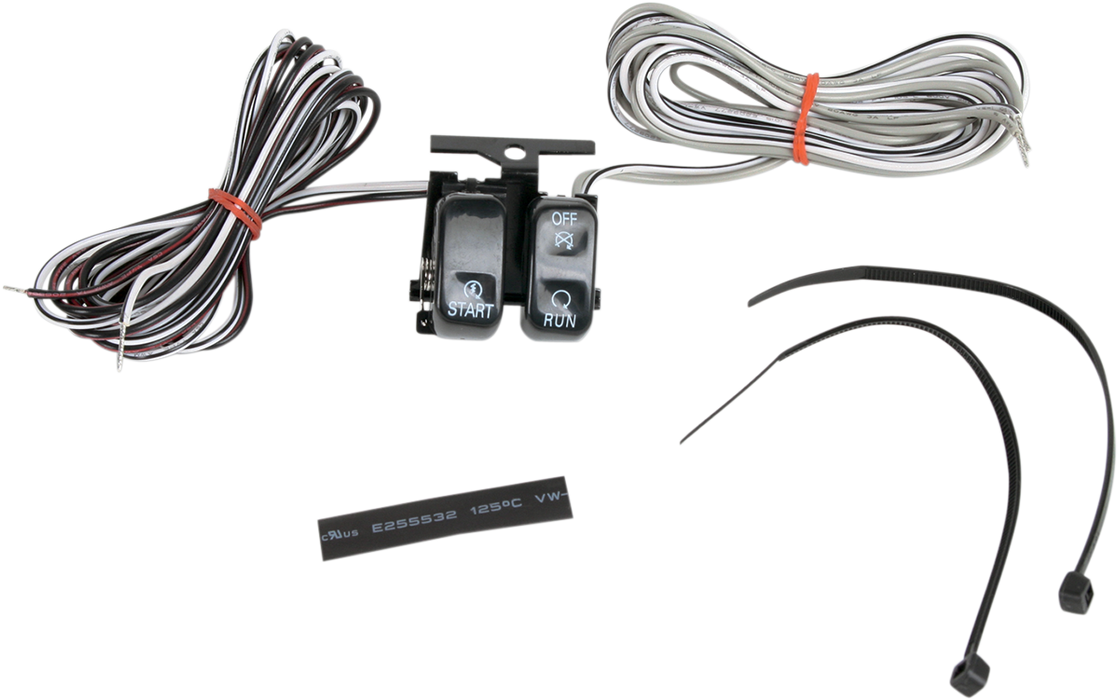 DRAG SPECIALTIES Switch Kit - Start/Stop - Black H18-0333B-S