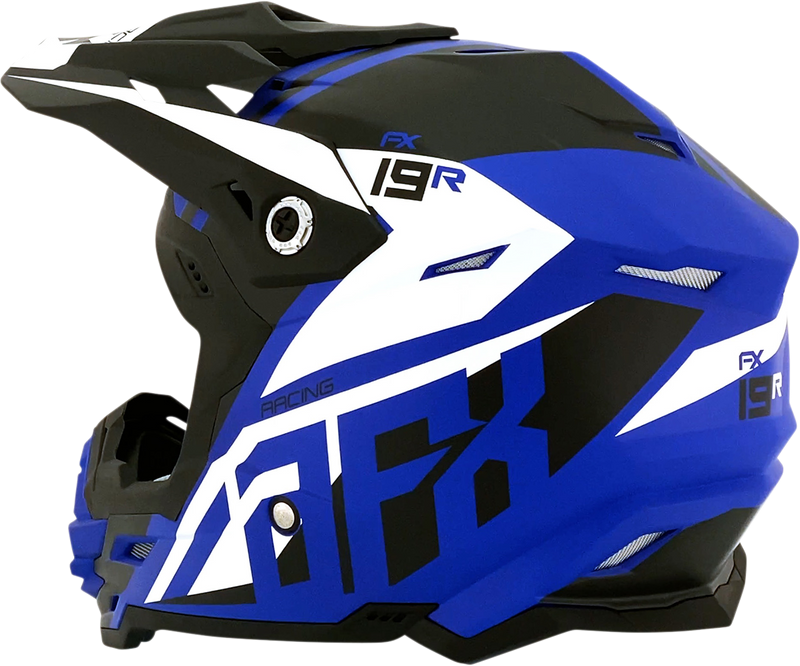 AFX FX-19R Motorcycle Helmet - Racing - Matte Blue - XL 0110-7071