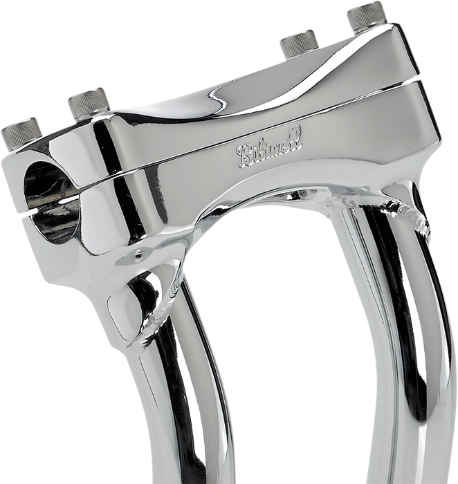 BILTWELL Risers - Murdock - Oversized - Pullback - 8" - Chrome 6414-105-08