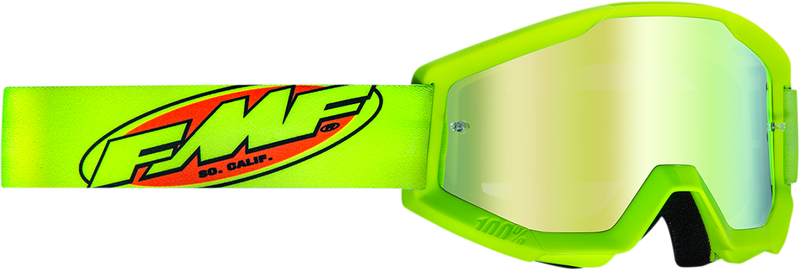 FMF Youth PowerCore Goggles - Core - Yellow - Gold Mirror F-50055-00003 2601-3024