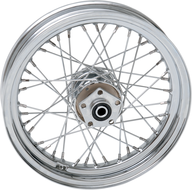 DRAG SPECIALTIES Rear Wheel - Single Disc/No ABS - Chrome - 16"x3.00" 64435