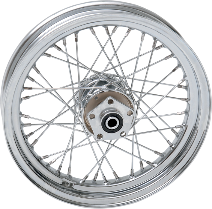DRAG SPECIALTIES Rear Wheel - Single Disc/No ABS - Chrome - 16"x3.00" 64435