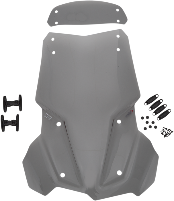 PUIG HI-TECH PARTS Touring Windscreen w/ Visor - Smoke 9760H