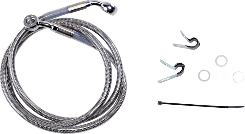 DRAG SPECIALTIES Brake Line - Front - +6" - Stainless Steel - XL 660310-6