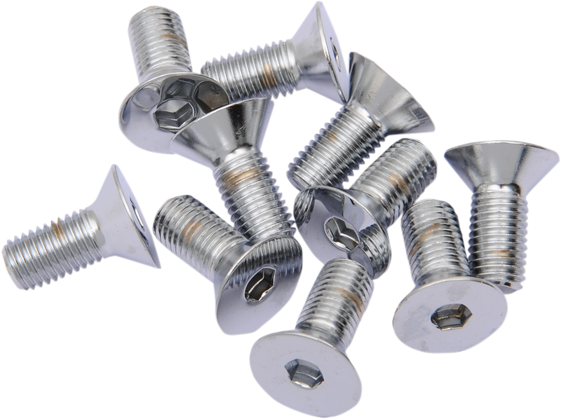DRAG SPECIALTIES 5/16X24X3/4 Chrome Flat Head MPB582