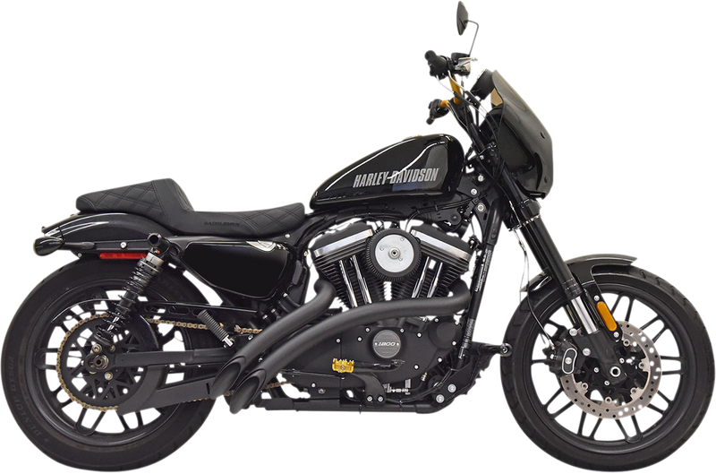 BASSANI XHAUST Radial Sweepers Exhaust System - Black 1X3FB