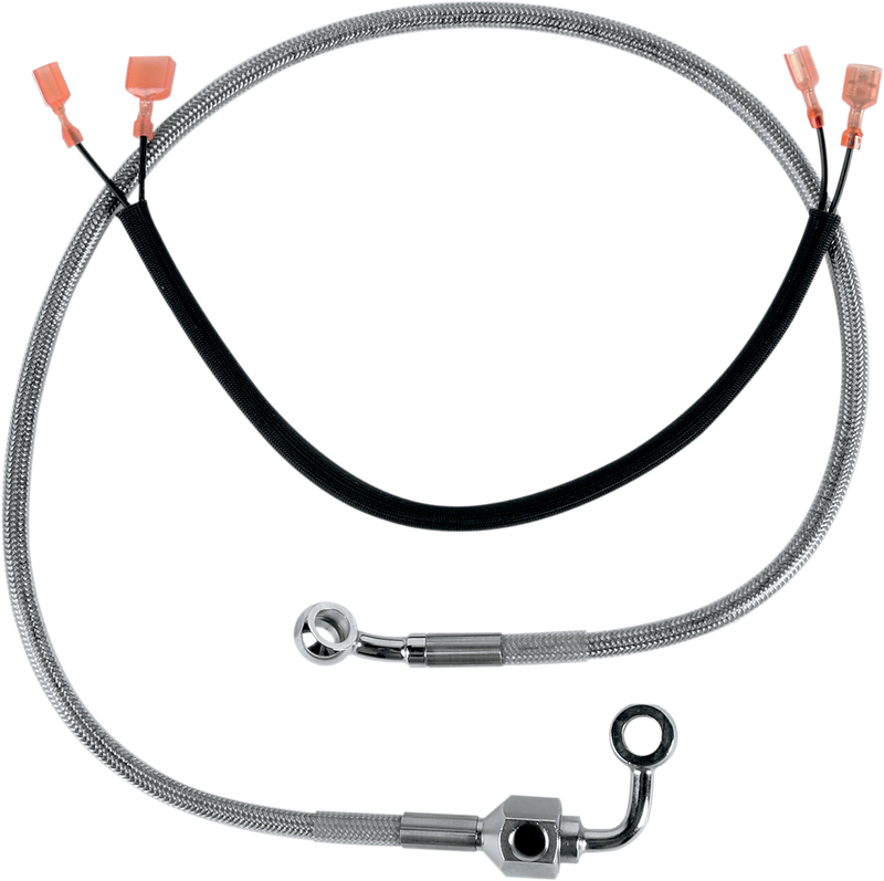 DRAG SPECIALTIES Brake Line - Rear - Stainless Steel 640320