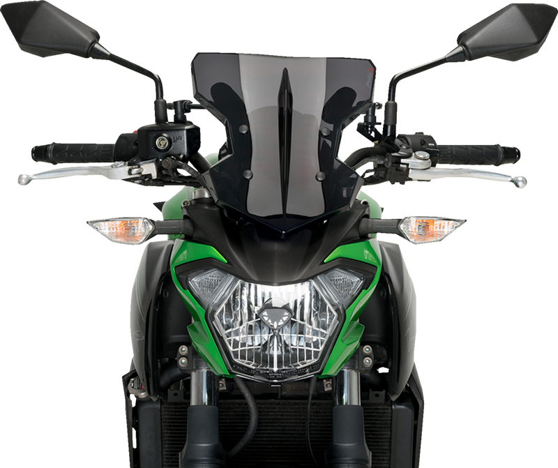 PUIG HI-TECH PARTS Flanker Windshield - Dark Smoke - Kawasaki 20335F
