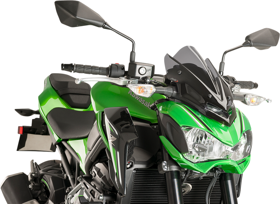 PUIG HI-TECH PARTS New Generation Windscreen - Dark Smoke - Z900 9689F