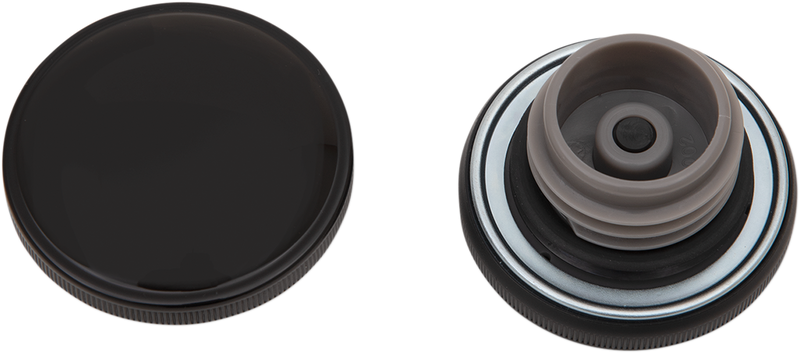 DRAG SPECIALTIES Gas Cap - Vented Screw-In - Black 03-0305GB-A