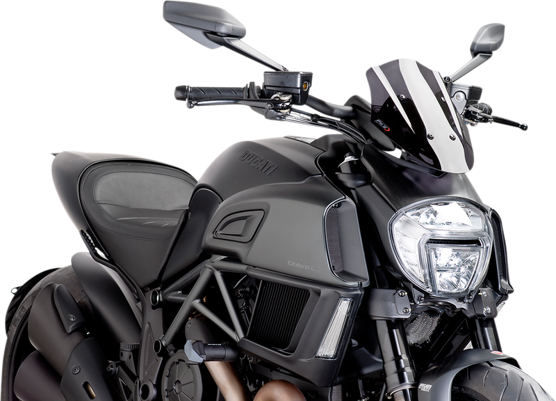 PUIG HI-TECH PARTS New Generation Windscreen - Dark Smoke - Diavel 7592F