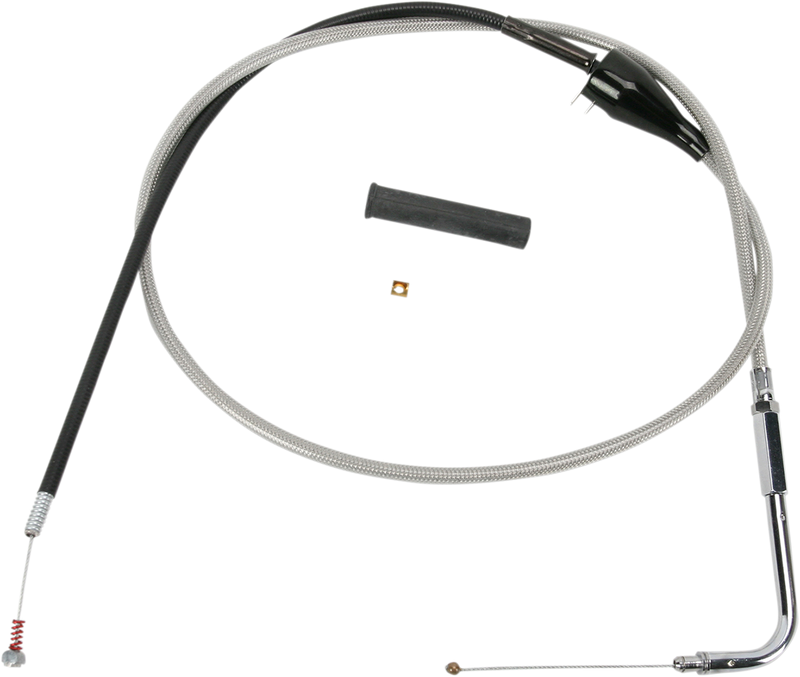 DRAG SPECIALTIES Idle Cable - Cruise - 48" - Braided 5343204B