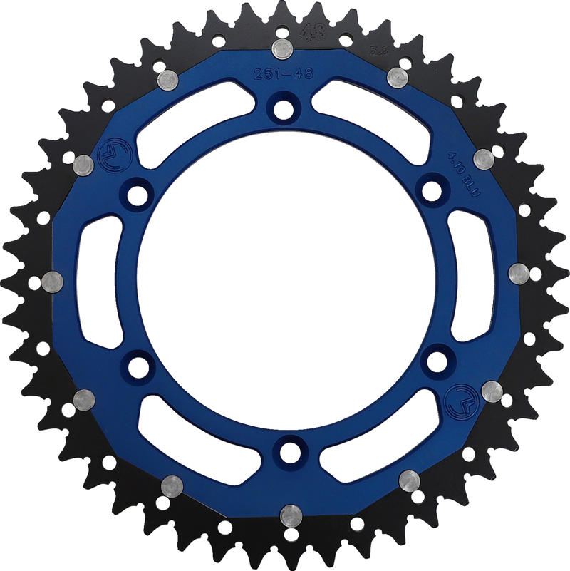 MOOSE RACING Dual Sprocket - Blue - 48 Tooth 1210-251-48-12X