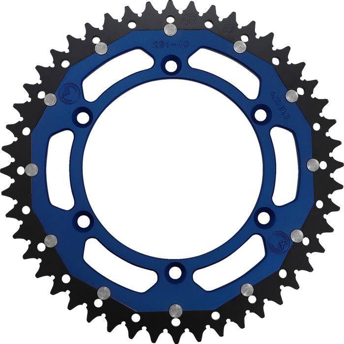 MOOSE RACING Dual Sprocket - Blue - 48 Tooth 1210-251-48-12X