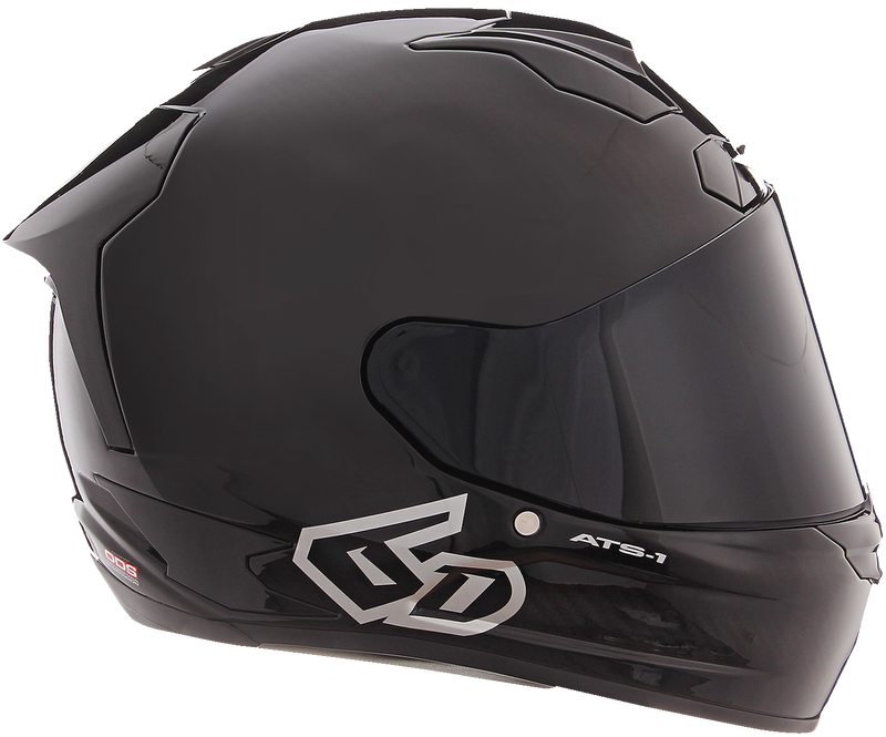 6D ATS-1R Motorcycle Helmet - Gloss Black - Large 30-0907