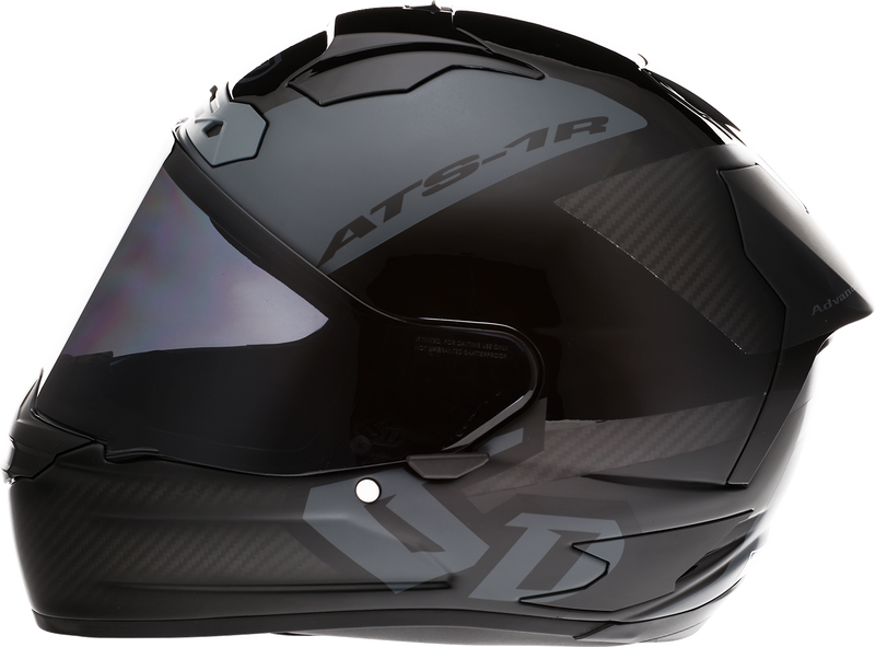 6D ATS-1R Motorcycle Helmet - Wyman - Black/Gray - Small 30-0705