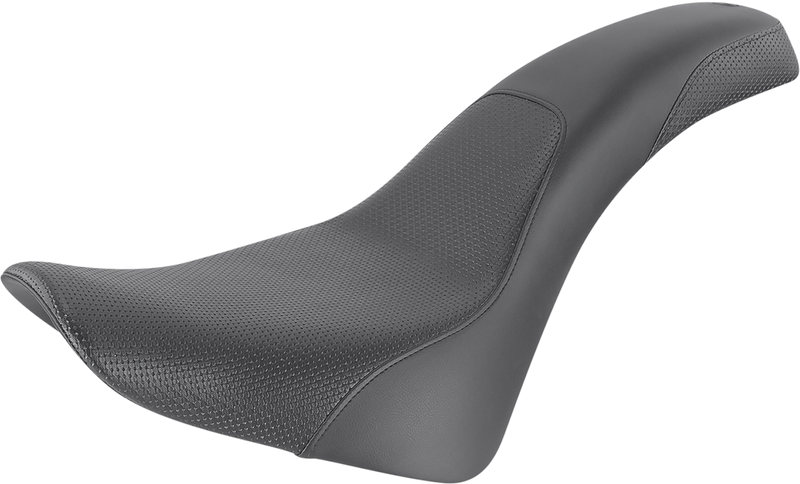 SADDLEMEN Profiler Basket-weave Seat - Black - Softail 818-33-147
