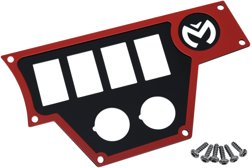 MOOSE UTILITY Dash Plate - Large - Right - Red 100-4373-PU