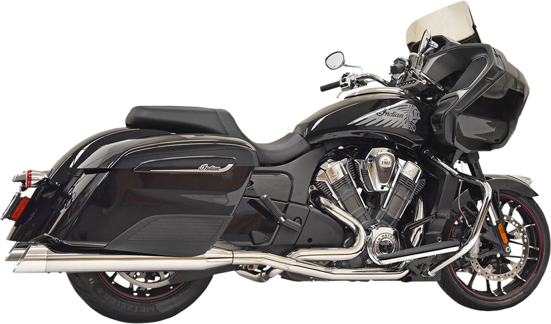 BASSANI XHAUST Exhaust Dual Challenger - Chrome Indian Challenger 2020-2021 8H16S