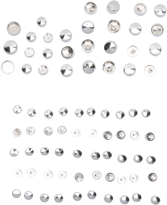 DRAG SPECIALTIES Engine Bolt Covers - Chrome - Twin Cam 352118