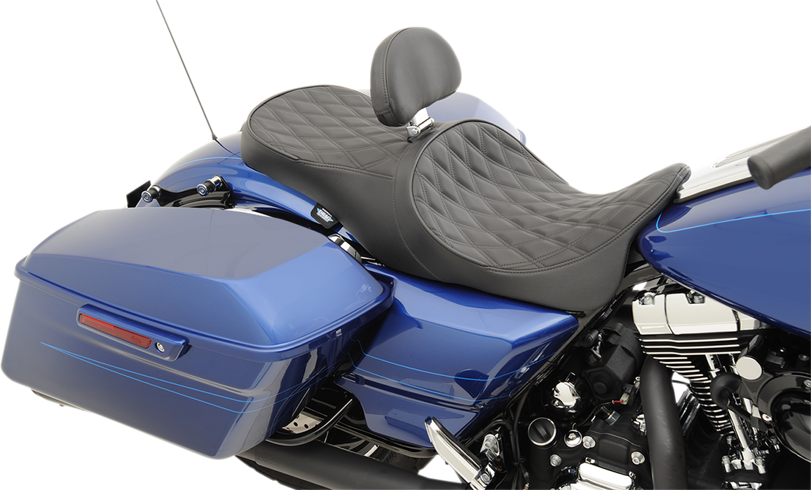 DRAG SPECIALTIES Low Forward Touring Seat - Diamond - FL '08-'22 0801-1011
