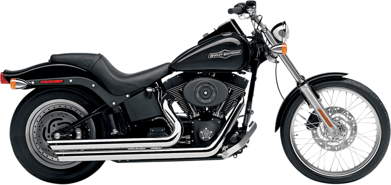 COBRA Speedster Slashdown Exhaust - Chrome - '86-'06 Softail 6850