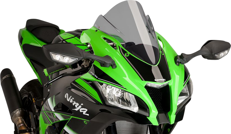 PUIG HI-TECH PARTS Race Windscreen - Smoke - ZX10R 8912H