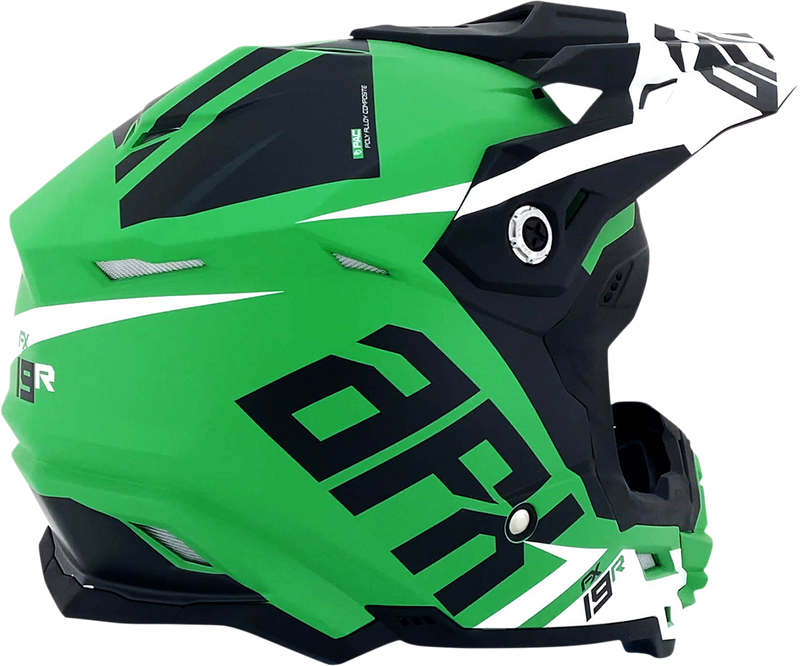 AFX FX-19R Motorcycle Helmet - Racing - Matte Green - XL 0110-7081