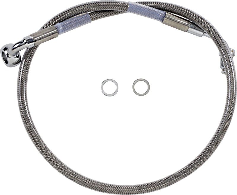 DRAG SPECIALTIES Brake Line - +4" - Stainless Steel - '18-'21 Softail 618601-4