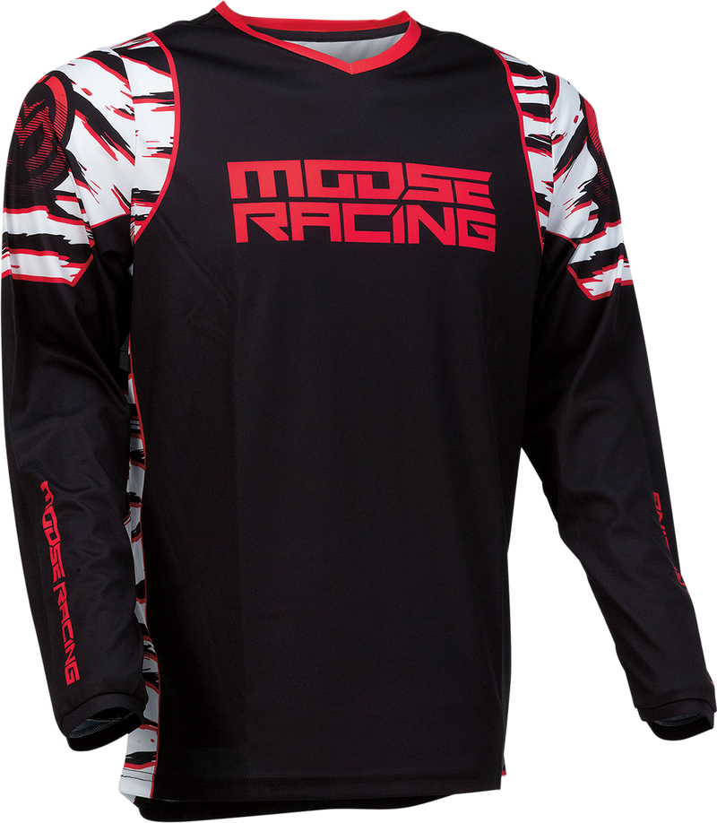 MOOSE RACING Qualifier Jersey - Black/Red - Small 2910-6974
