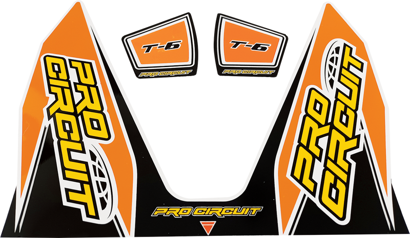 PRO CIRCUIT T-6 Decal - Orange DC22T6-ORANGE