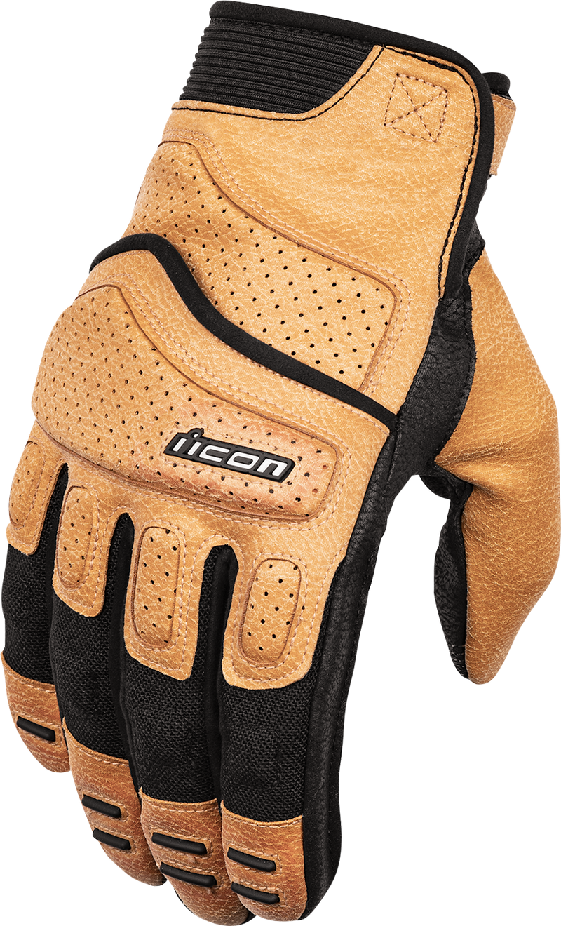 ICON Women's Superduty3™ Motorcycle Gloves - Tan - Small 3302-0925