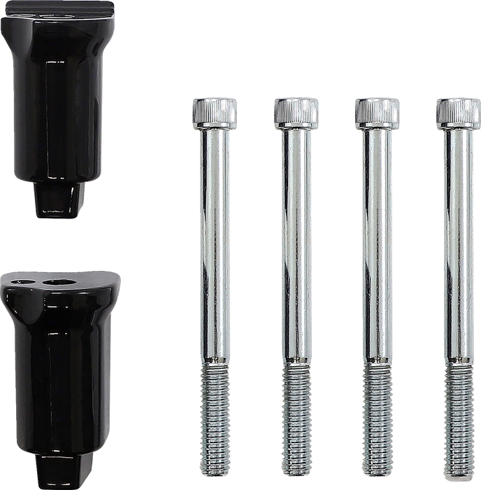 DRAG SPECIALTIES Passenger Floorboard Mount - Gloss Black REQD BRKT F/16211002,1003 P17-0415-BGB