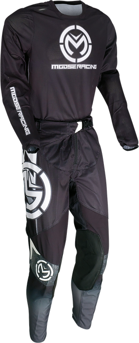 MOOSE RACING Sahara Jersey - Black/White - Large 2910-7422