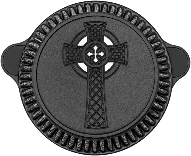 LA CHOPPERS Celtic Cross Air Cleaner - Black - M8 LA-2397-03B