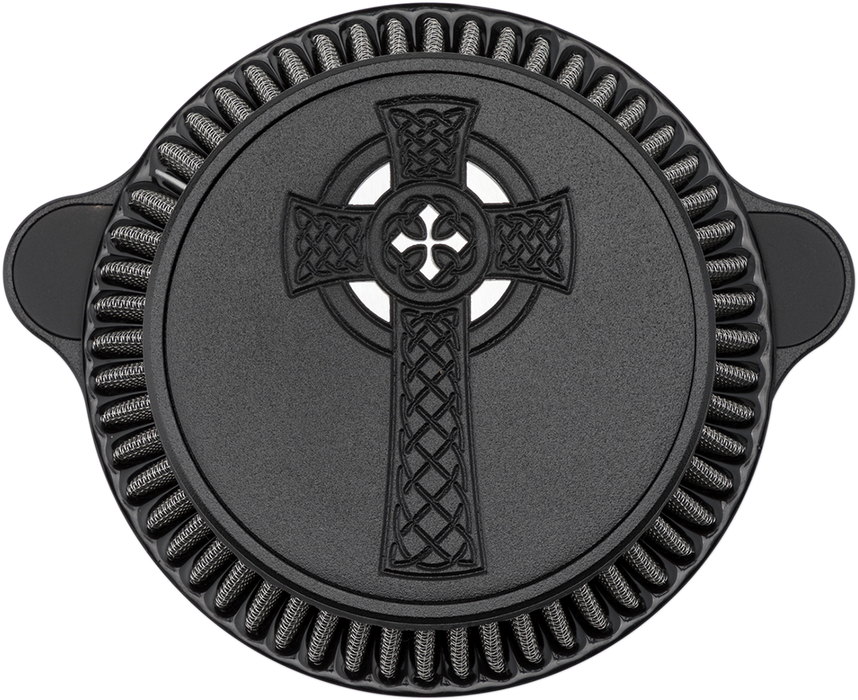 LA CHOPPERS Celtic Cross Air Cleaner - Black - M8 LA-2397-03B