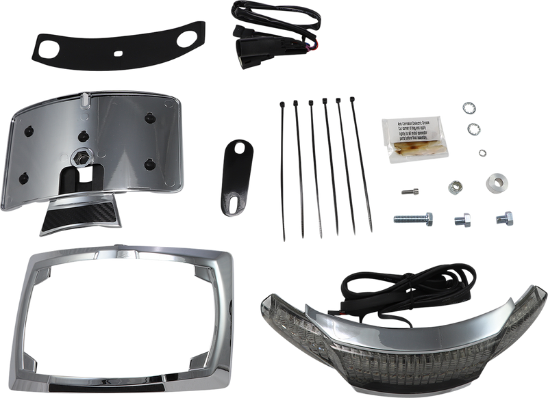 CIRO Taillight/License Plate Holder - Chrome 40051