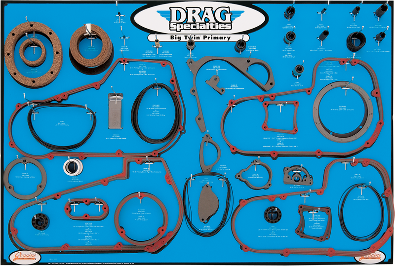 DRAG SPECIALTIES Gasket, Seal, and O-ring Display - '99-'06 Twin-Cam 5-Speed Primaries 9903-0101